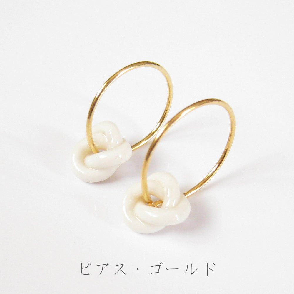 knots フープピアス S|イヤリング選択可能