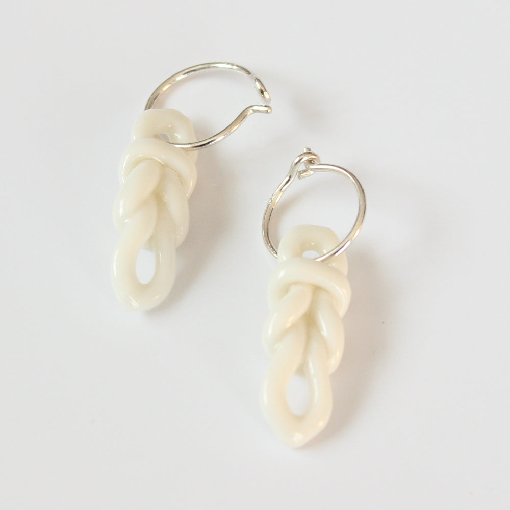 knots フープピアス L|イヤリング選択可能